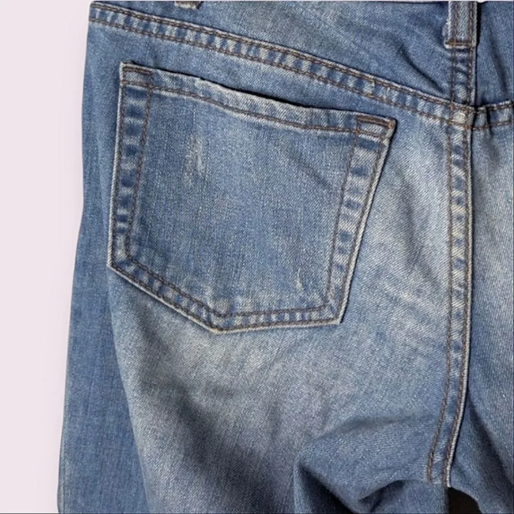 Free People Low Rise Stretch Denim Cuffed Bermuda Shorts size 26